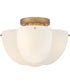 Becca 4-Light Medium Semi-Flush Mount in Heritage Brass