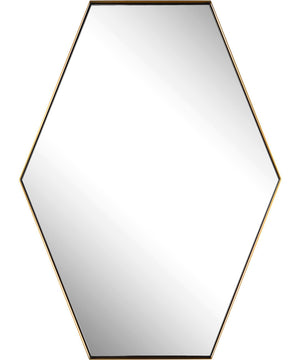 Ankara Brass Hexagon Mirror