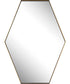 Ankara Brass Hexagon Mirror