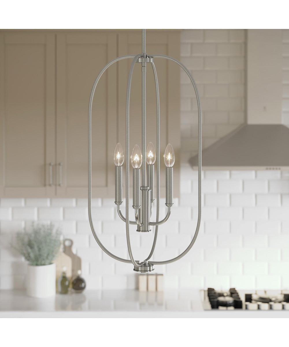 Reines 4-Light Foyer Pendant Brushed Nickel