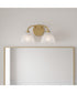 Whitecap 2-light Bath Light Brushed Gold