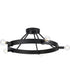 Breckenridge 5-Light Semi-Flush Mount Matte Black