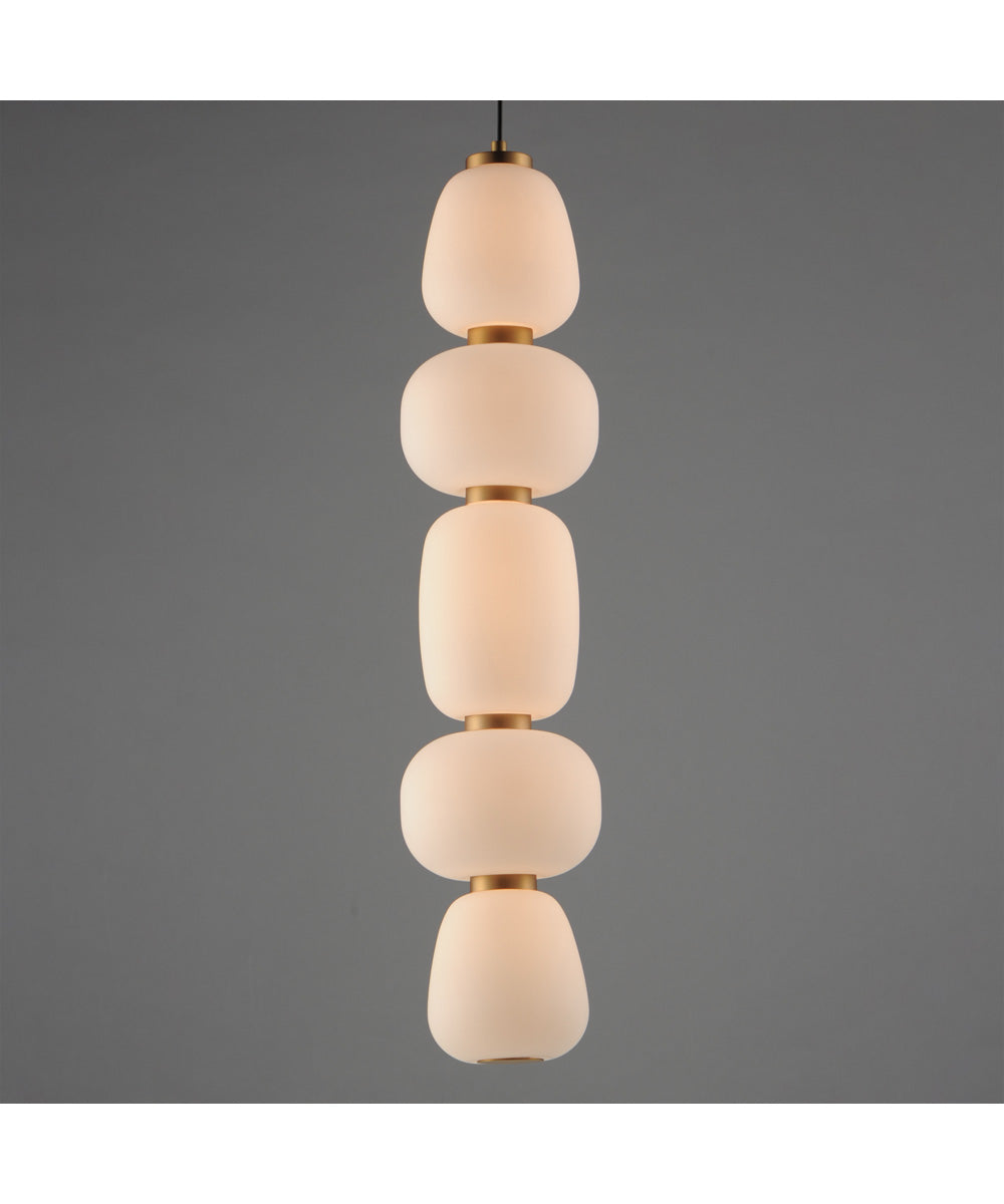Soji Single LED Pendant Black / Gold