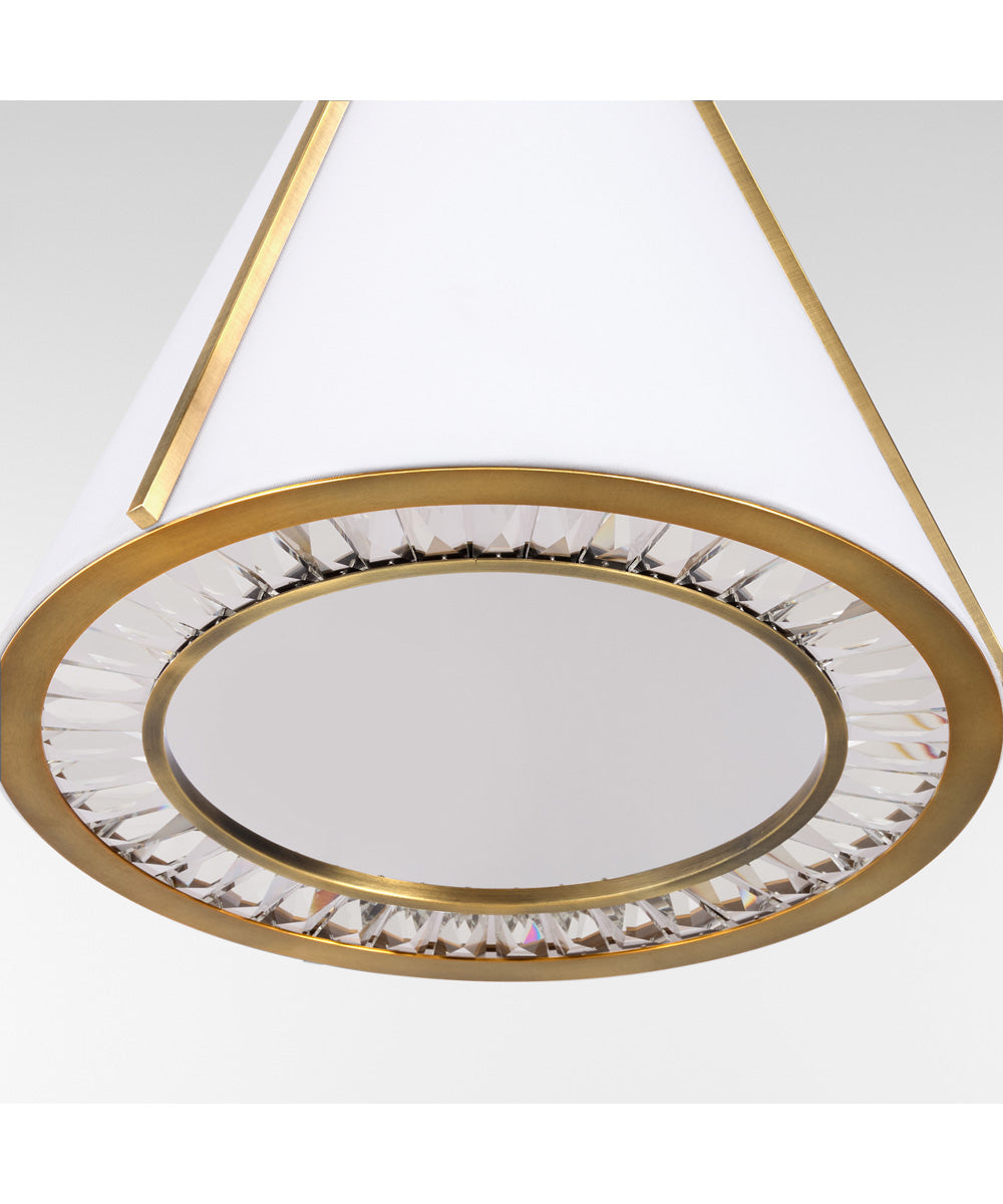 Gorham 3-light Pendant Brushed Brass