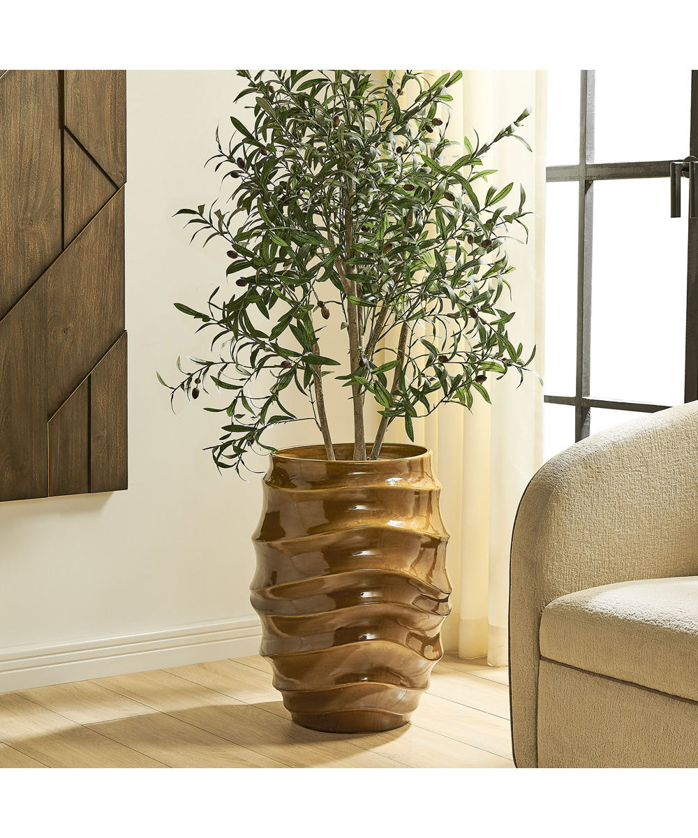 Canyon Wave Indoor-Outdoor Earthy Planter