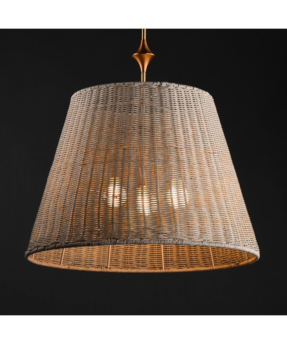 Baja 24 inch Single Pendant Natural Aged Brass