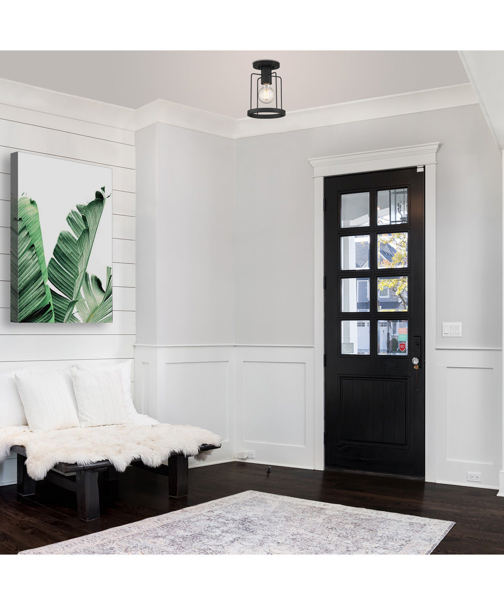 Tafo 1 Light Semi Flush Matte Black