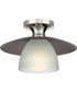 Trimble 1-Light 12"  Semi-Flush Mount Brushed Nickel