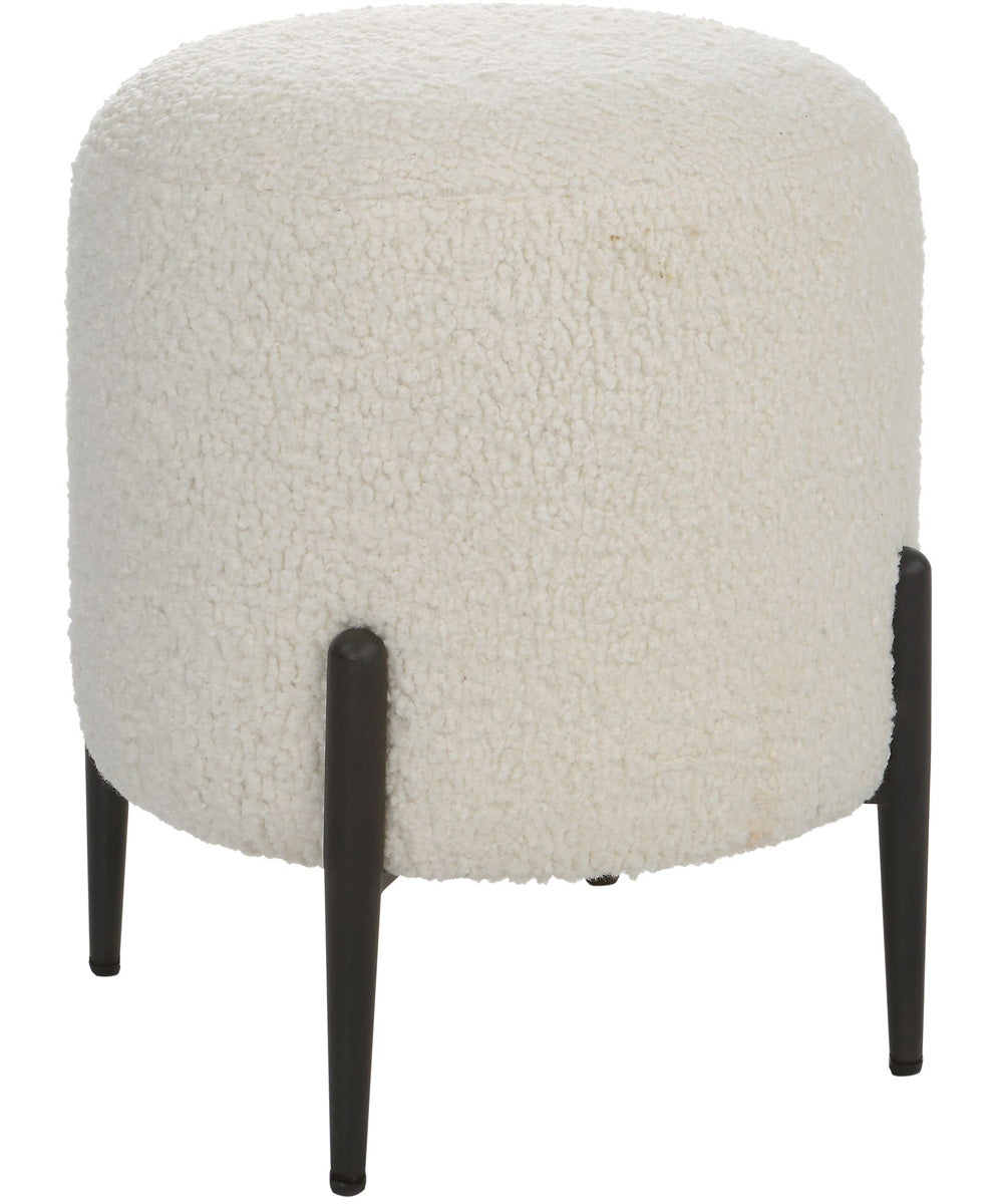 Arles White Shearling Ottoman