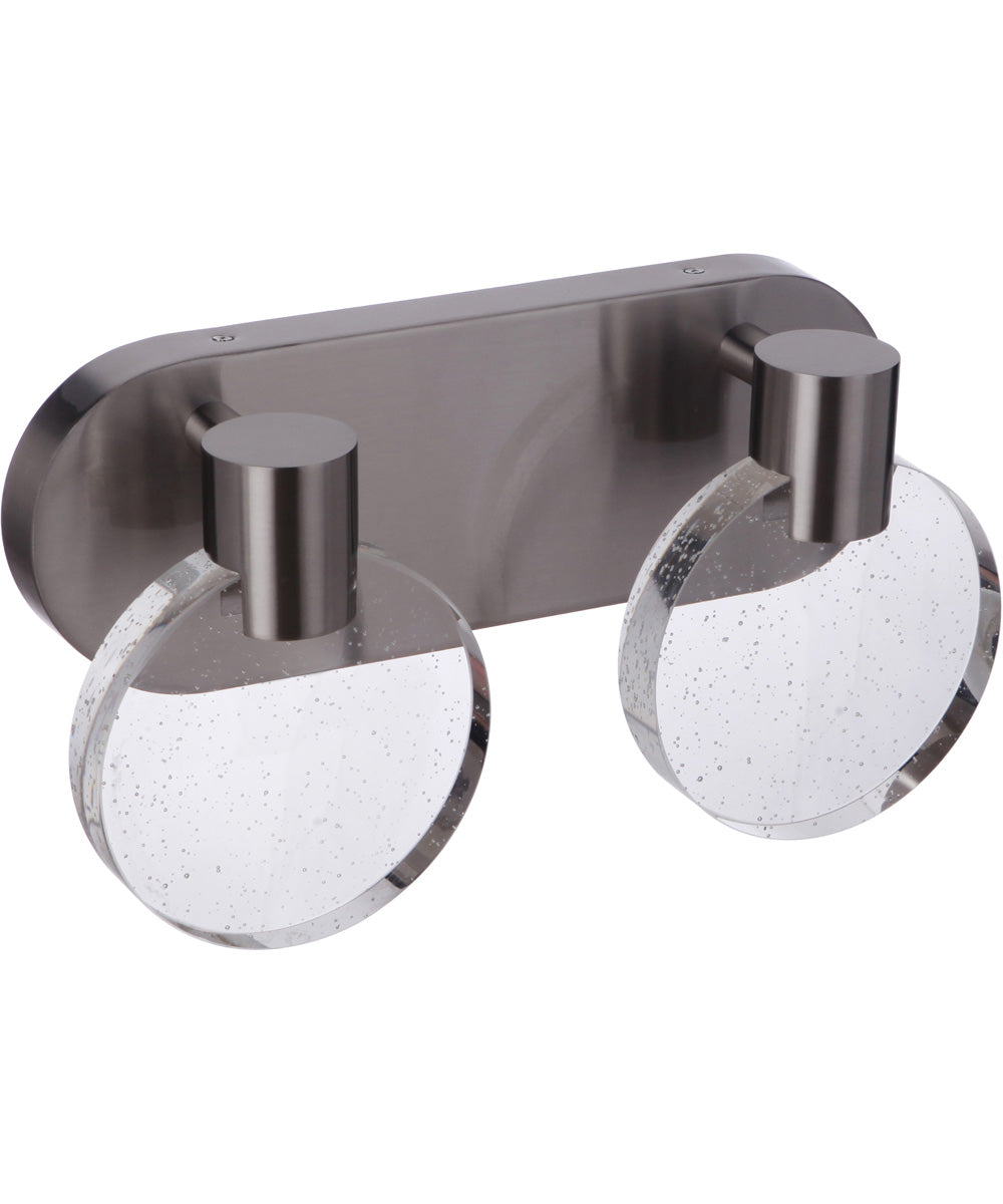 Glisten 2-Light Lighting Brushed Polished Nickel
