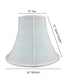 16"W x 12"H White Bell Shantung Shade
