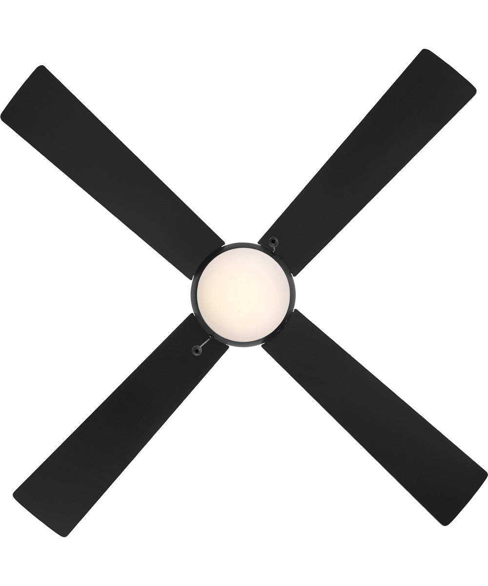Tavo 52-in. 4-Blade LED Modern Ceiling Fan Matte Black