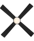 Tavo 52-in. 4-Blade LED Modern Ceiling Fan Matte Black