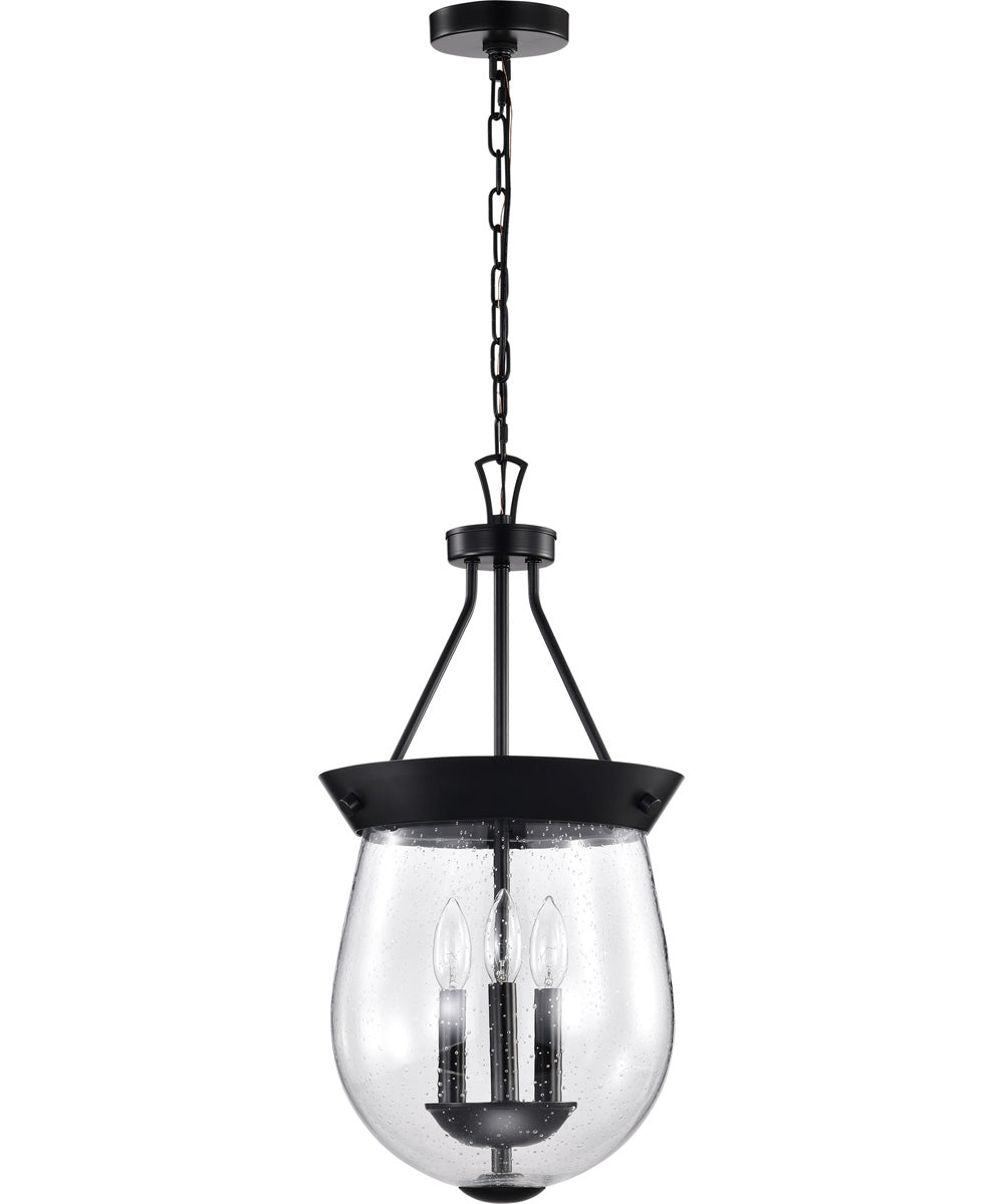 Boliver 3-Light Pendant Matte Black