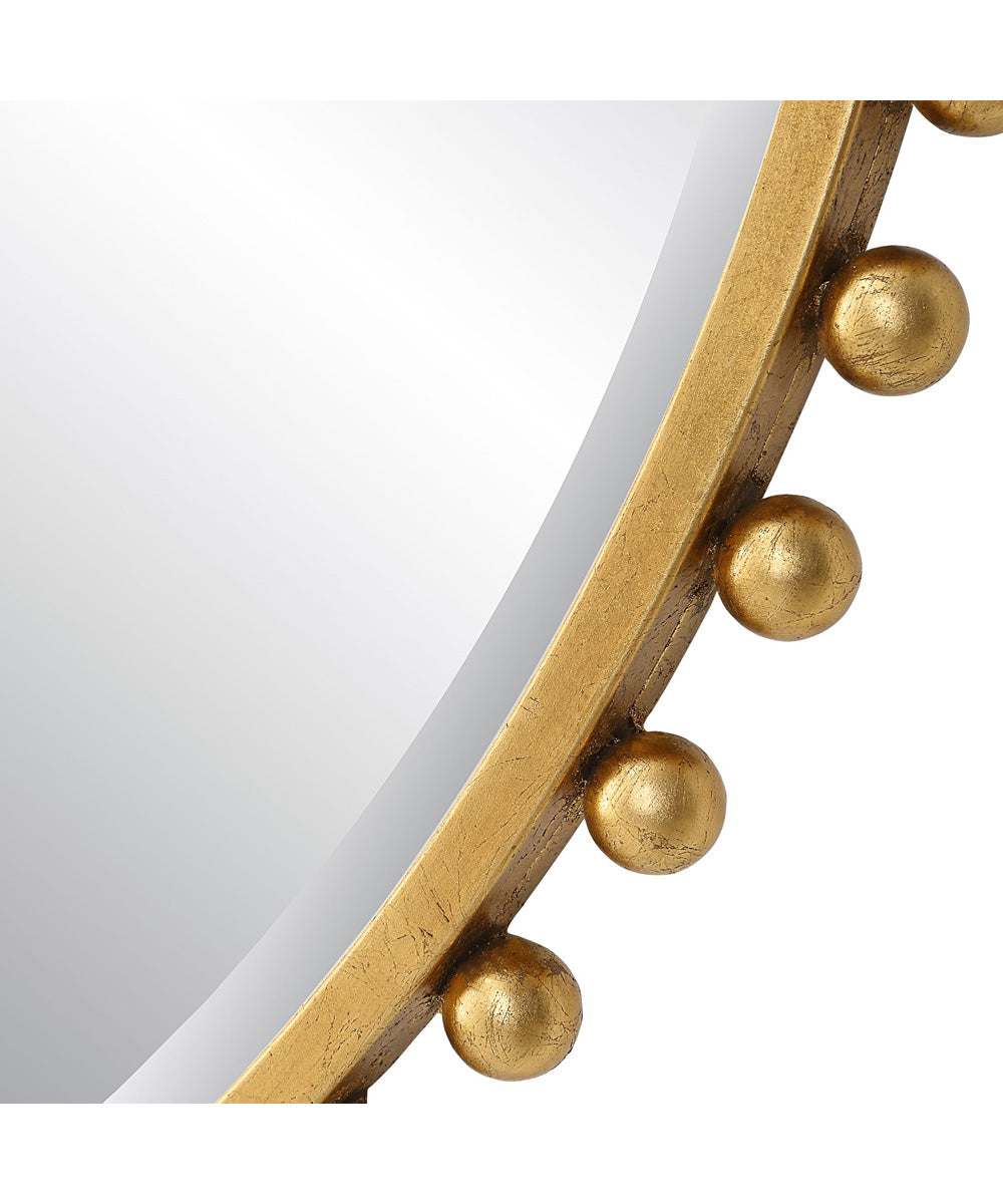Taza Gold Round Mirror