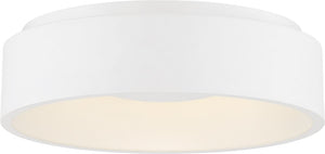 18"W Orbit 1-Light LED Close-to-Ceiling White