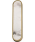 Plinth 24 inch LED  Alabaster Wall Sconce Natural Aged Brass