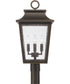 Chandler 4-Light Outdoor Post-Lantern Oiled Bronze