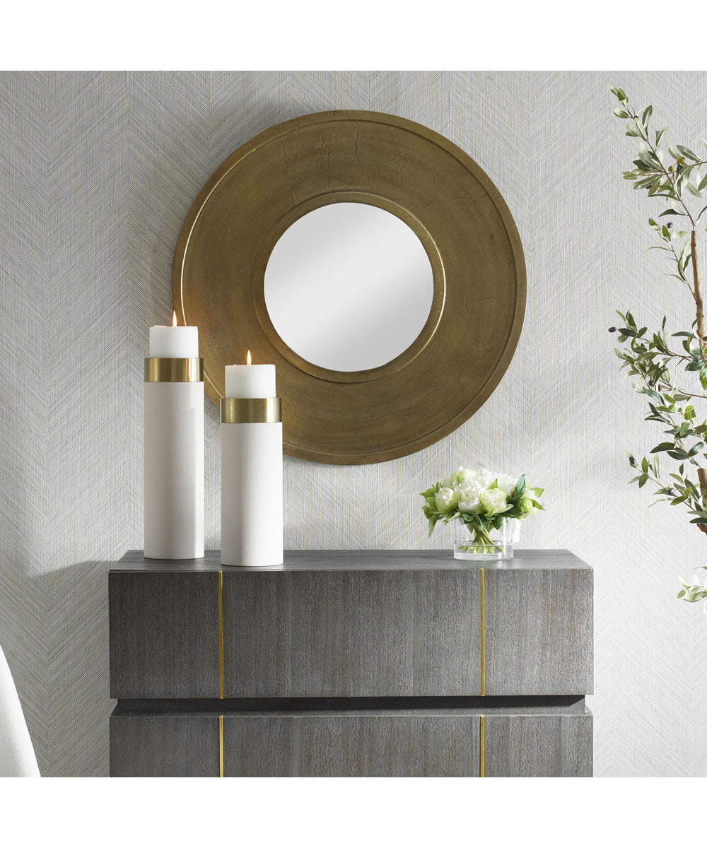 Axel Round Brass Mirror