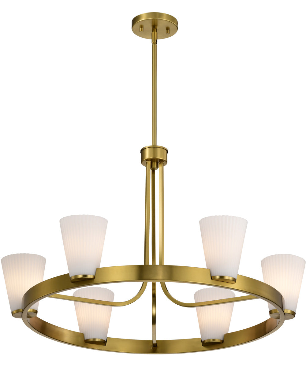 Royale 5-Light Chandelier Burnished Brass