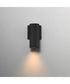 Caldera Outdoor Wall Sconce - 7.5 inch Black
