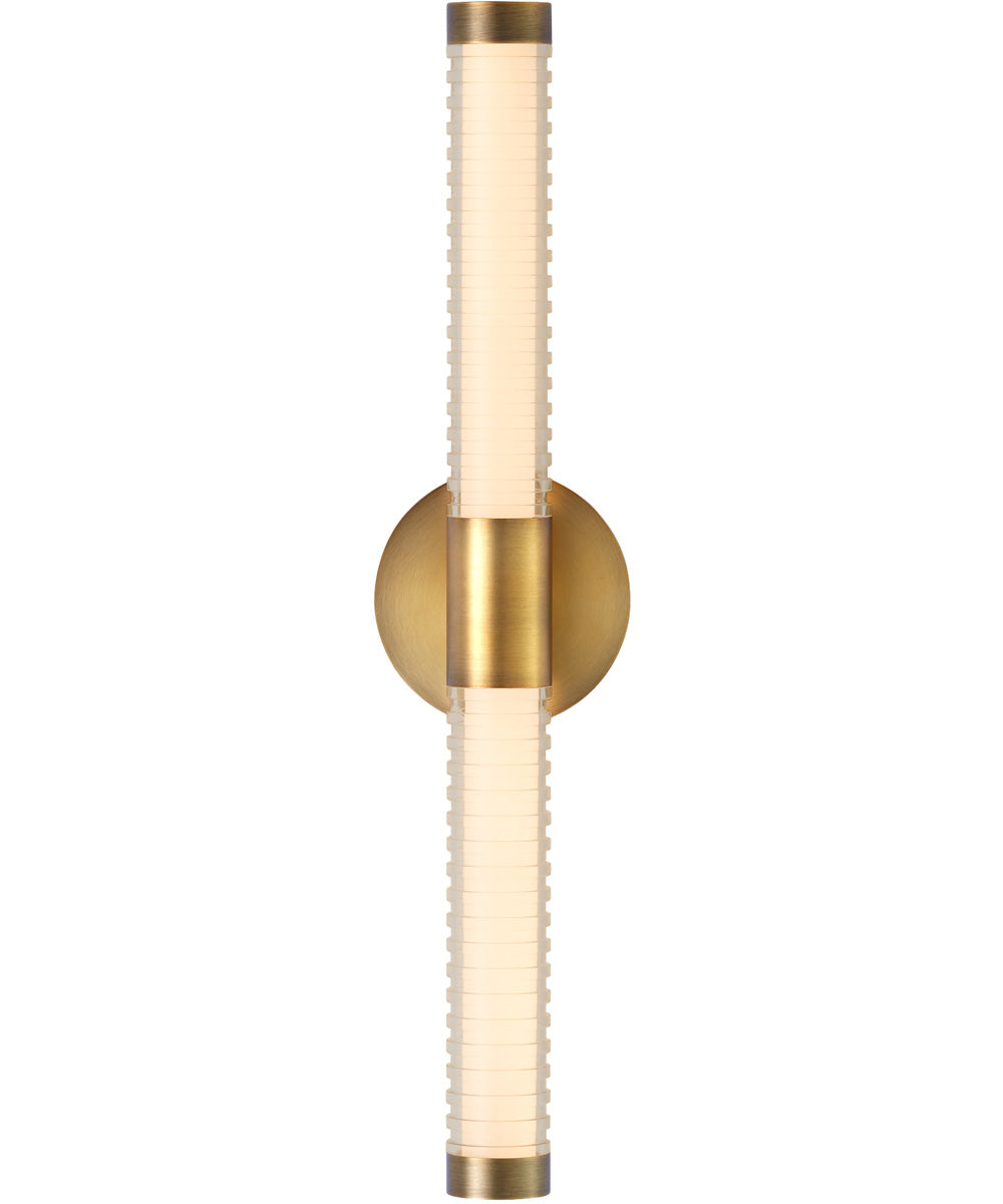 Vaden 2-light Sconce Brushed Brass