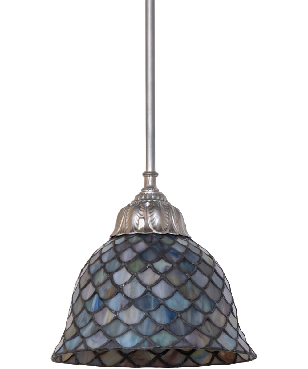 8" Wide Tiffany Fishscale Mini Pendant