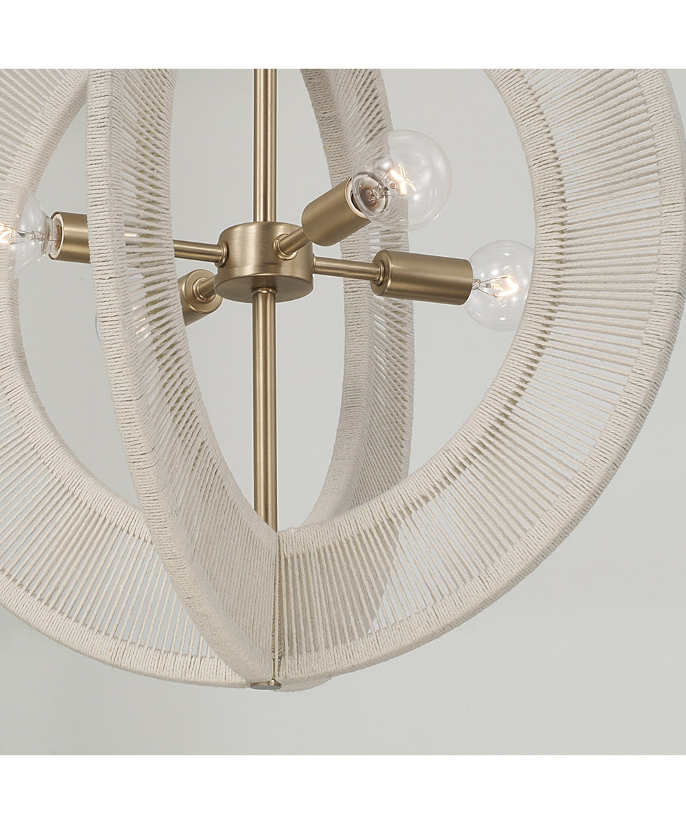 Delaney 4-Light Pendant Matte Brass