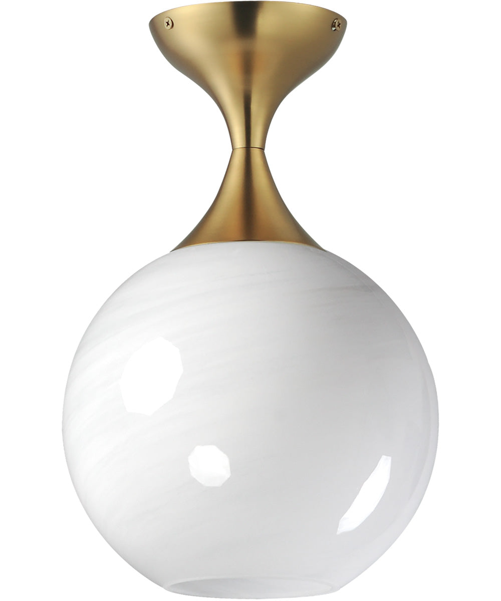 Neve Flush Mount Natural Aged Brass