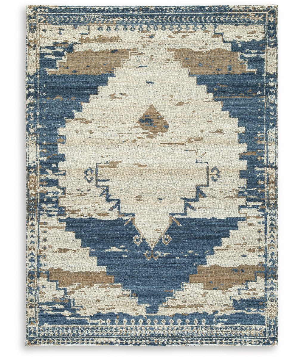 Varnler Medium Rug Blue/Brown/Tan