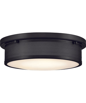 Pierce 3-Light Medium Flush Mount in Black