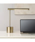 Modern Desk Lamp in Antique Brass with Horizontal Arm