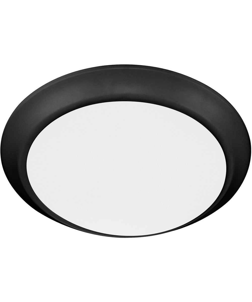 1-light LED Ceiling Flush Mount Matte Black
