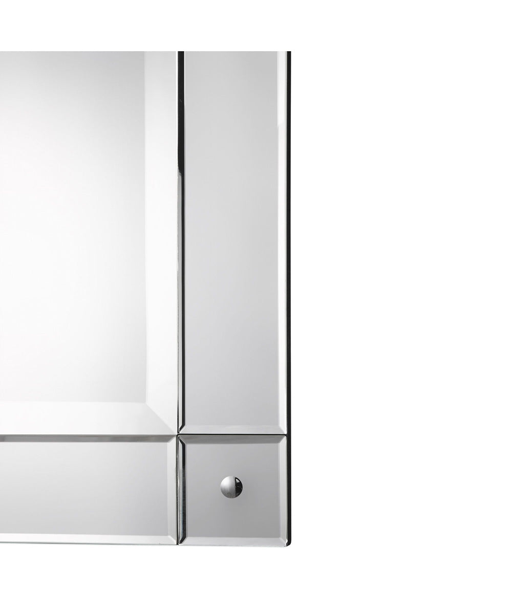24x36" Beveled Wall Mirror Metal