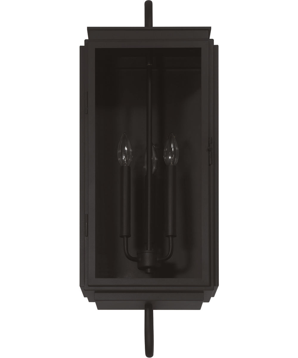 Irving 3-Light Outdoor Lighting Textured Black