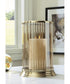 Aavinson Candle Holder Amber/Gold