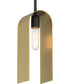 U Turn 1 Light Pendant Matte Black