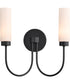 Jerome 2-light Wall Mount Light Fixture Matte Black