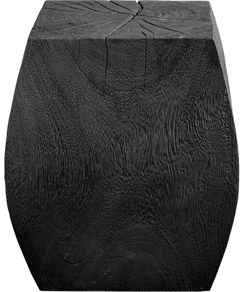 Grove Black Wooden Accent Stool