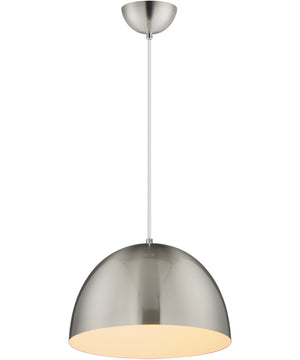 Tova 14 inch Pendant Satin Nickel