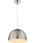 Tova 14 inch Pendant Satin Nickel