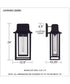 Garner 1-light Outdoor Wall Light Matte Black
