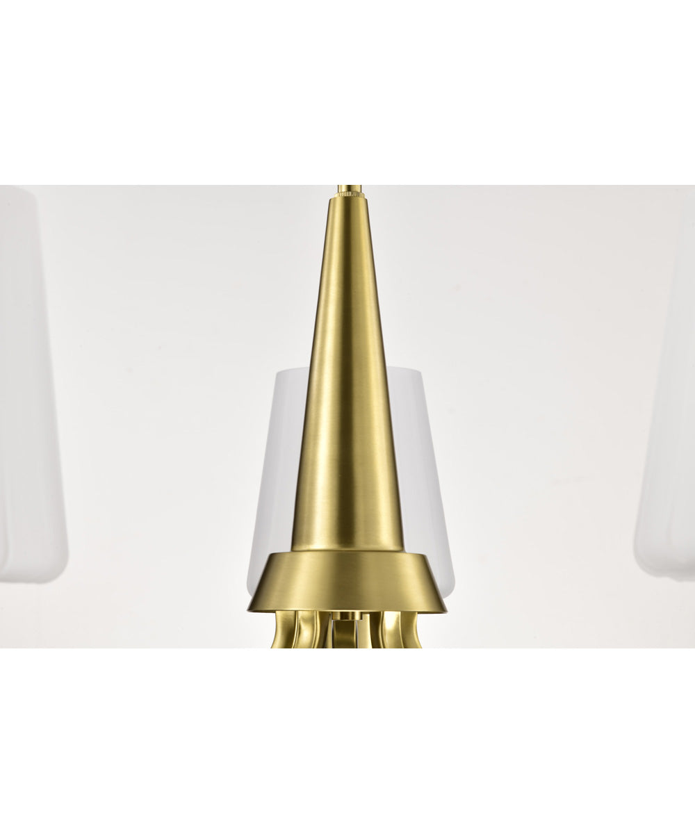 Lune 5-Light Chandelier Vintage Brass