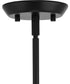 Clarion 1-Light Etched White Pendant P500430 Matte Black