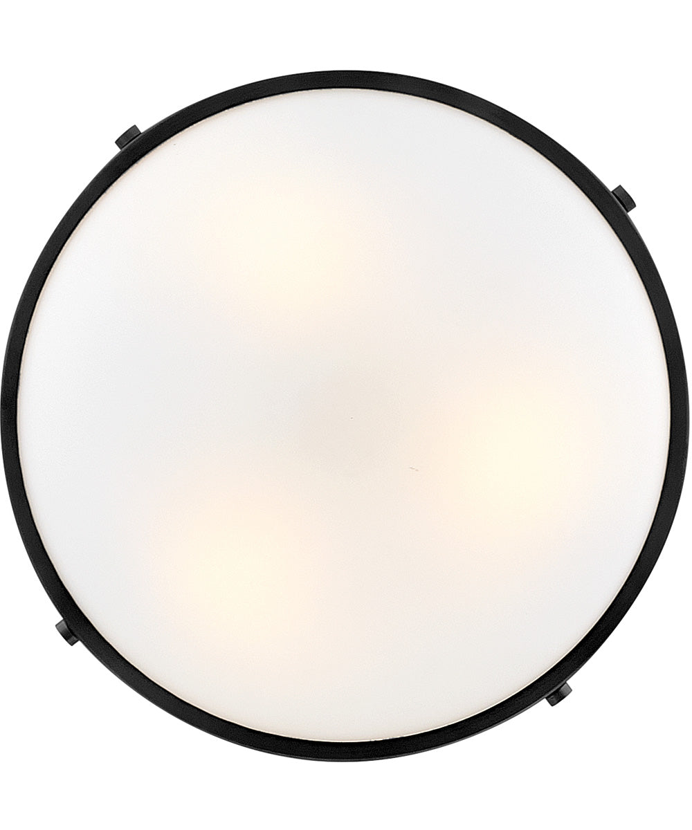 Gus 3-Light Medium Semi-Flush Mount in Black