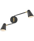 Birdie 2-Light Large Two Light Sconce in Black