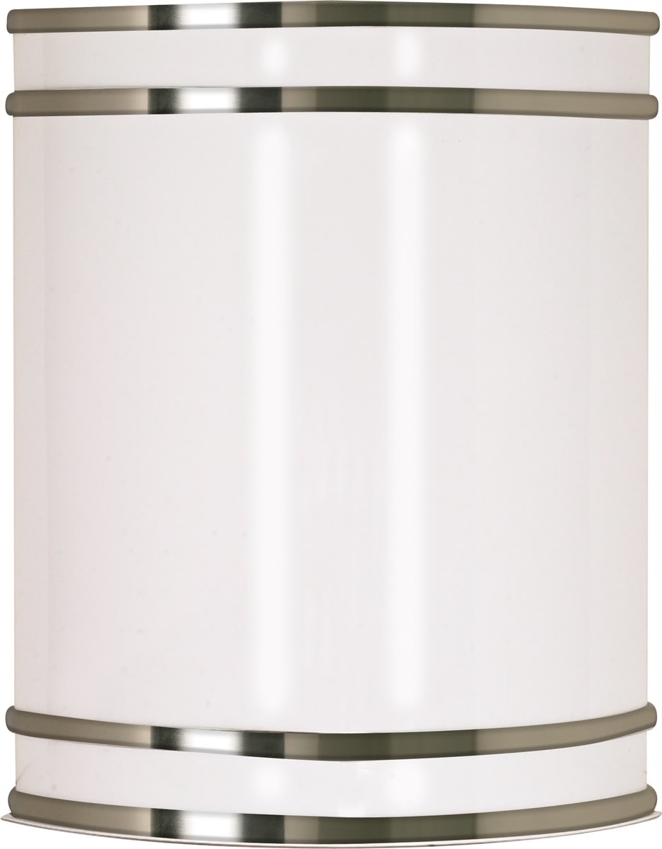 9"W Glamour 1-Light LED Vanity & Wall Brushed Nickel