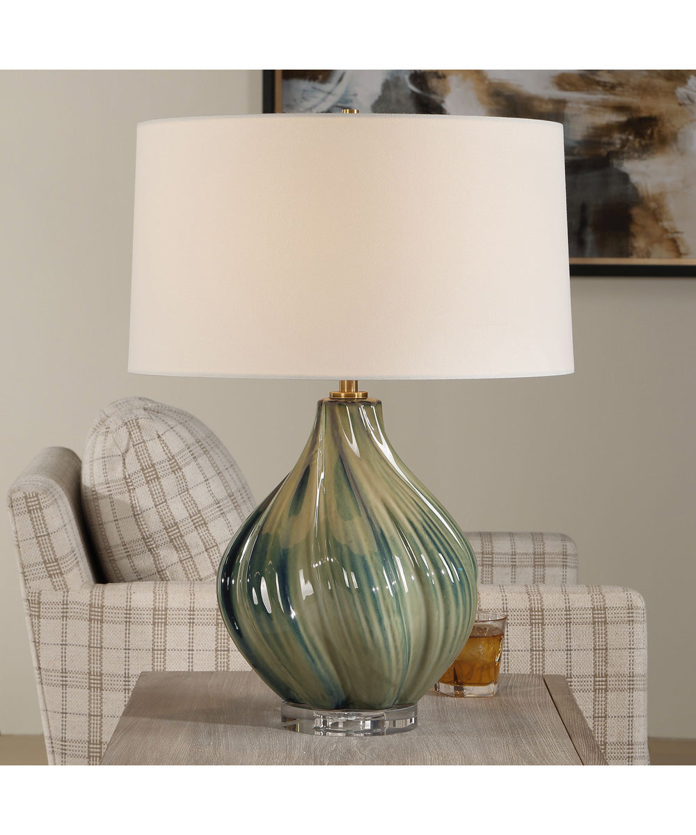 Tausha Green Table Lamp