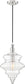 11"W Ballarat 1-Light Pendant Polished Nickel / Clear