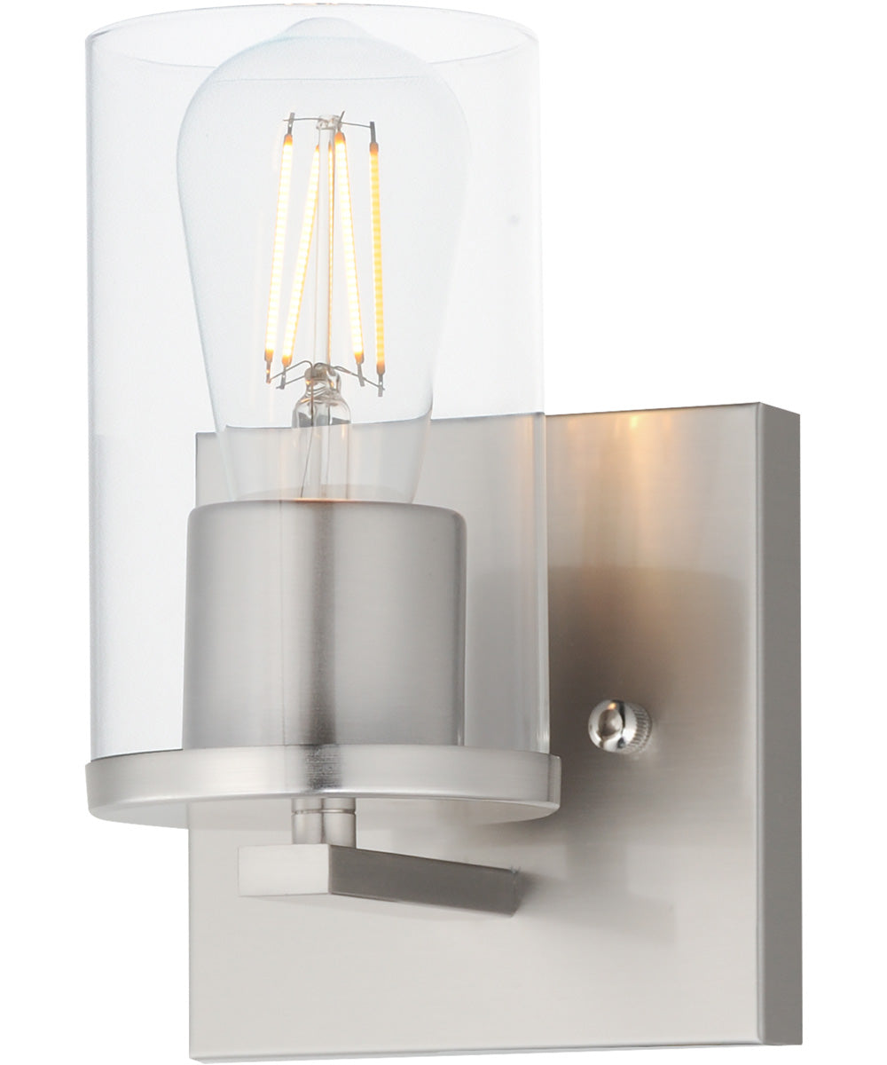 Lateral 1-Light Bath Vanity Satin Nickel